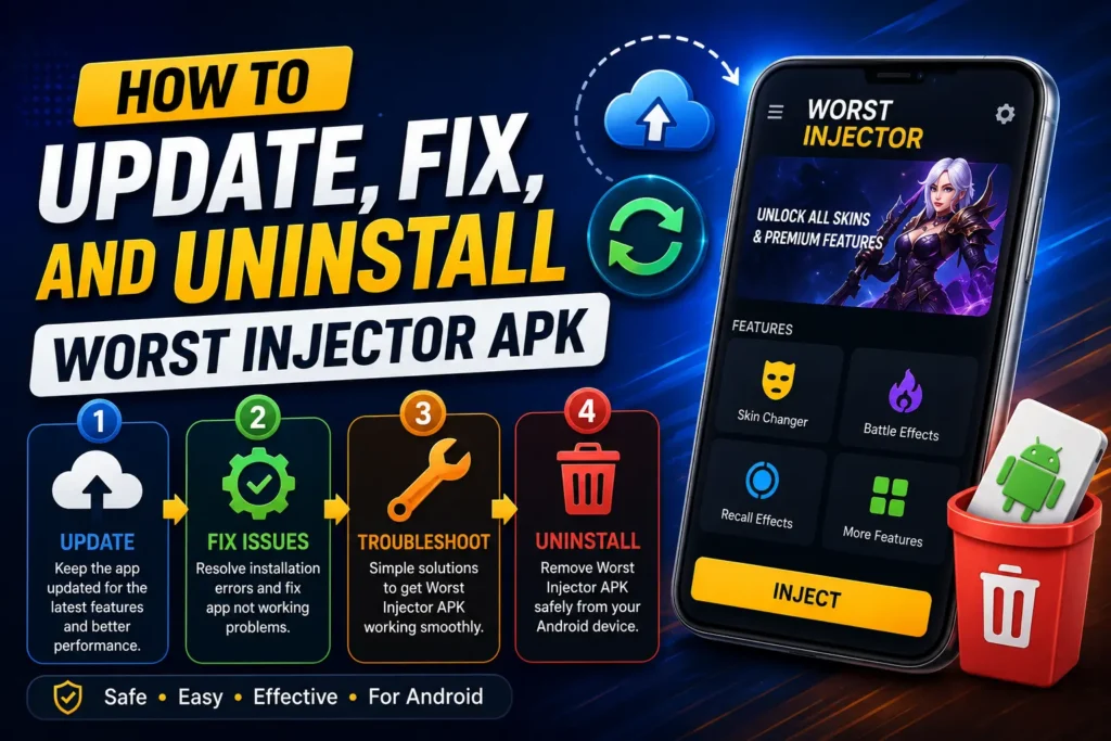 Update, Fix, and Uninstall Worst Injector APK