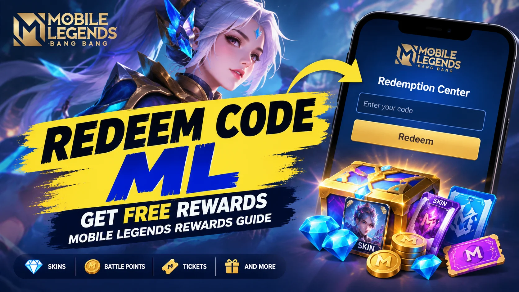 redeem code ML Mobile Legends rewards guide